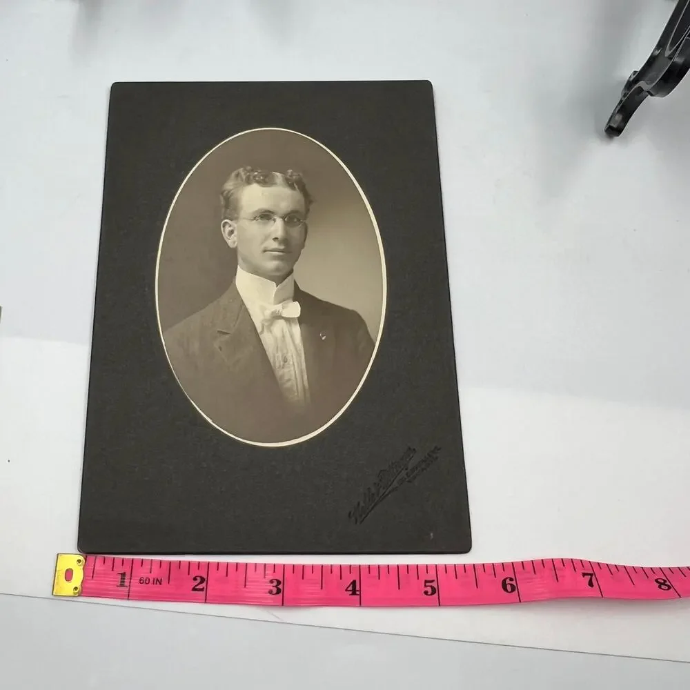Antique 1800's Mounted‎ Card Stock Photographs Suited Business Men & Priest